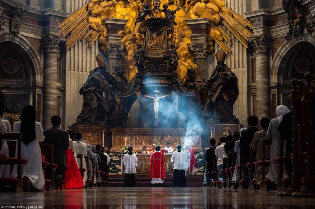 mass in St. Peter's Basilica on the occasion of the unveiling of the statue of St. Andrew Kim Tae-gon, the first Korean-born Catholic priest