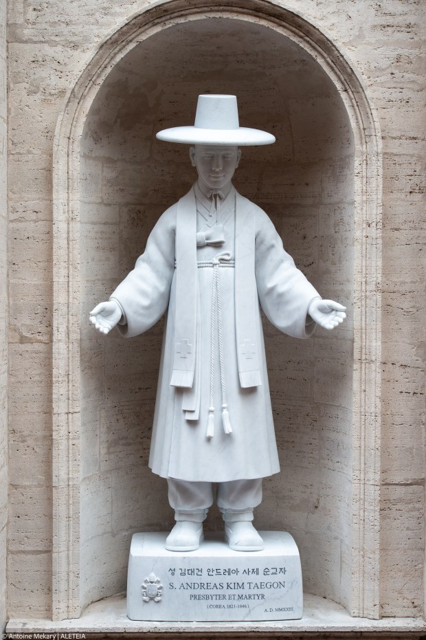 mass in St. Peter's Basilica on the occasion of the unveiling of the statue of St. Andrew Kim Tae-gon, the first Korean-born Catholic priest