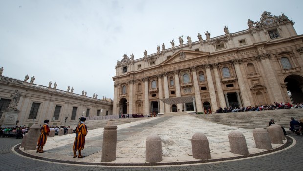Pope Francis during his weekly general audience in Saint Peter's square