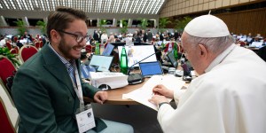 Pope Francis signed this synod participant&#8217;s note for his teachers