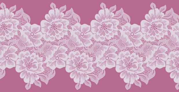Flower lace on pink background