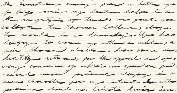 handwritten letter