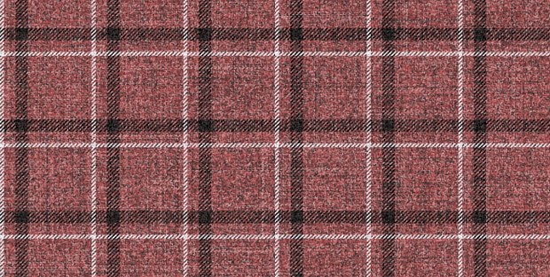Wool with red, white, and black fibers