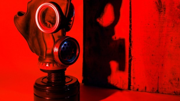 gas mask red light death penalty