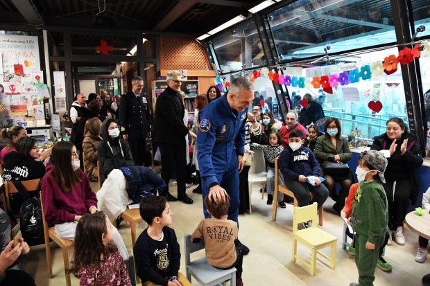 Colonel Walter Villadei Visiting Bambino Gesu after mission