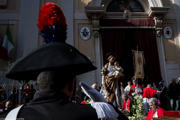 Feast of Saint Joseph at the parish of San Giuseppe al Trionfale in Rome