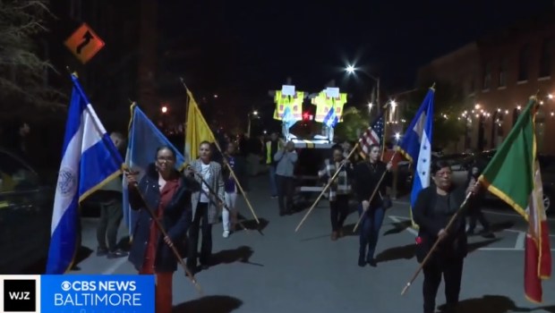 Baltimore Key Bridge procession