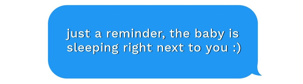 "Just a reminder" message text box