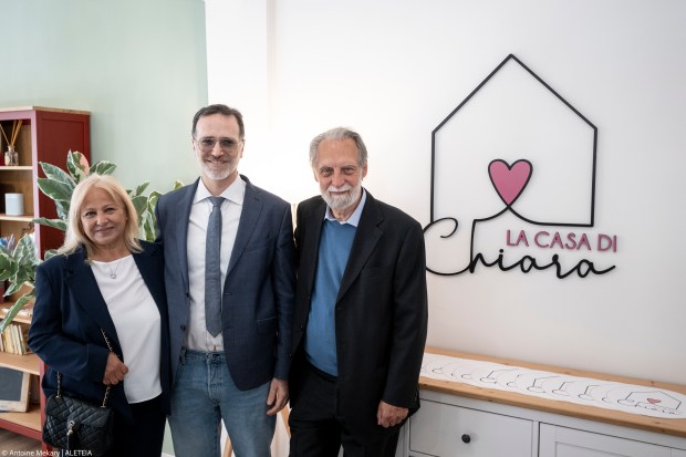 Inauguration of Chiara's House, an apartment dedicated to women with pathological pregnancies, in Rome on May 8, 2024.
