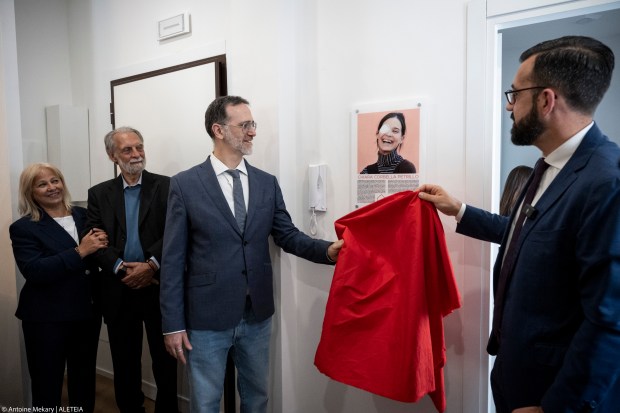 Inauguration of Chiara's House, an apartment dedicated to women with pathological pregnancies, in Rome on May 8, 2024.