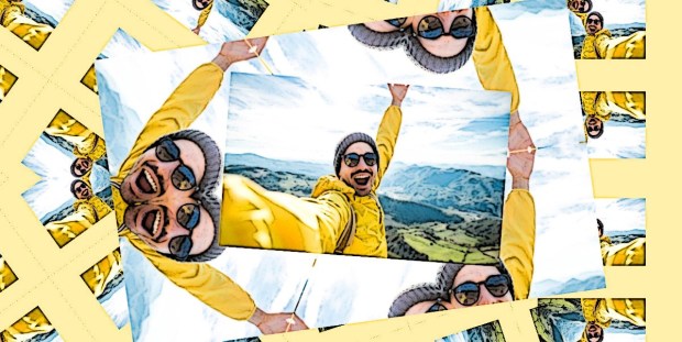 Kaleidoscope selfie