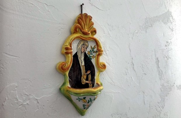 Holy water font house