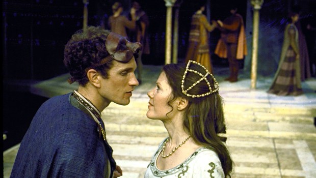 Paul Ryan Rudd and Pamela Payton Wright in a 1977 production of Romeo and Juliet