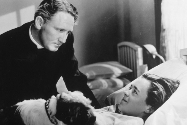Spencer Tracy as Fr. Edward J. Flanagan in the film "Boys Town"