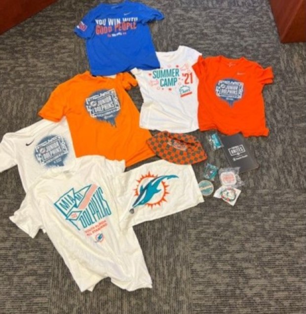 Miami Dolphins Box of Joy Donation