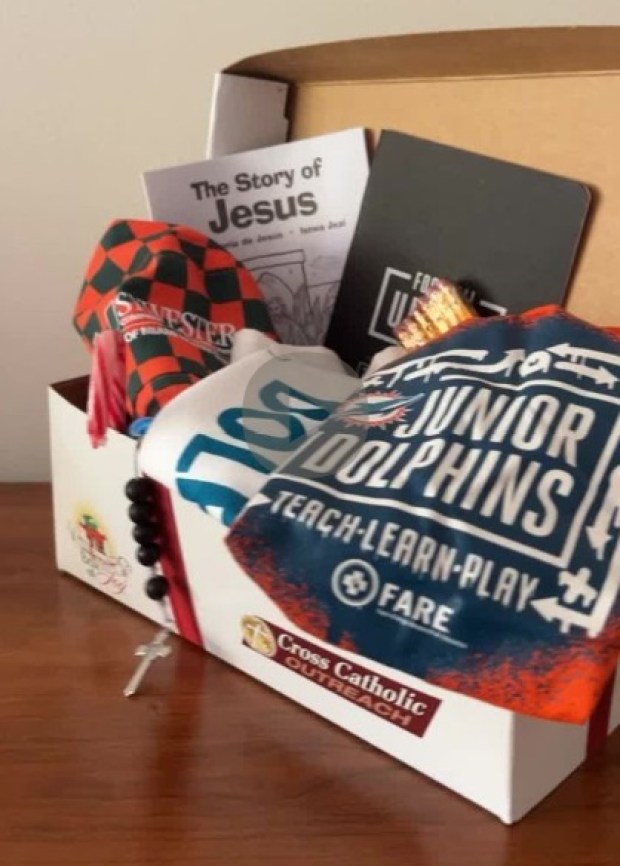 Miami Dolphins Box of Joy Donation