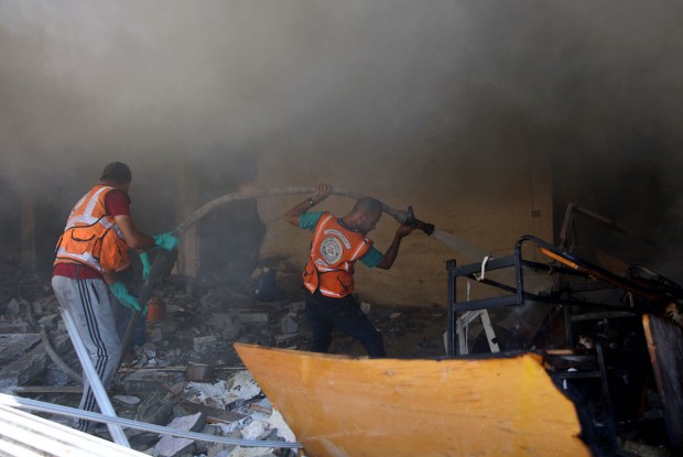 AIRSTRIKE CATHOLIC SCHOOL GAZA
