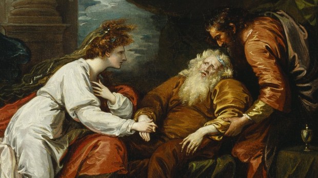 "King Lear and Cordelia" by Benjamin West, 1793