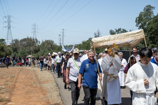 Procession during National Eucharistic Pilgrimage