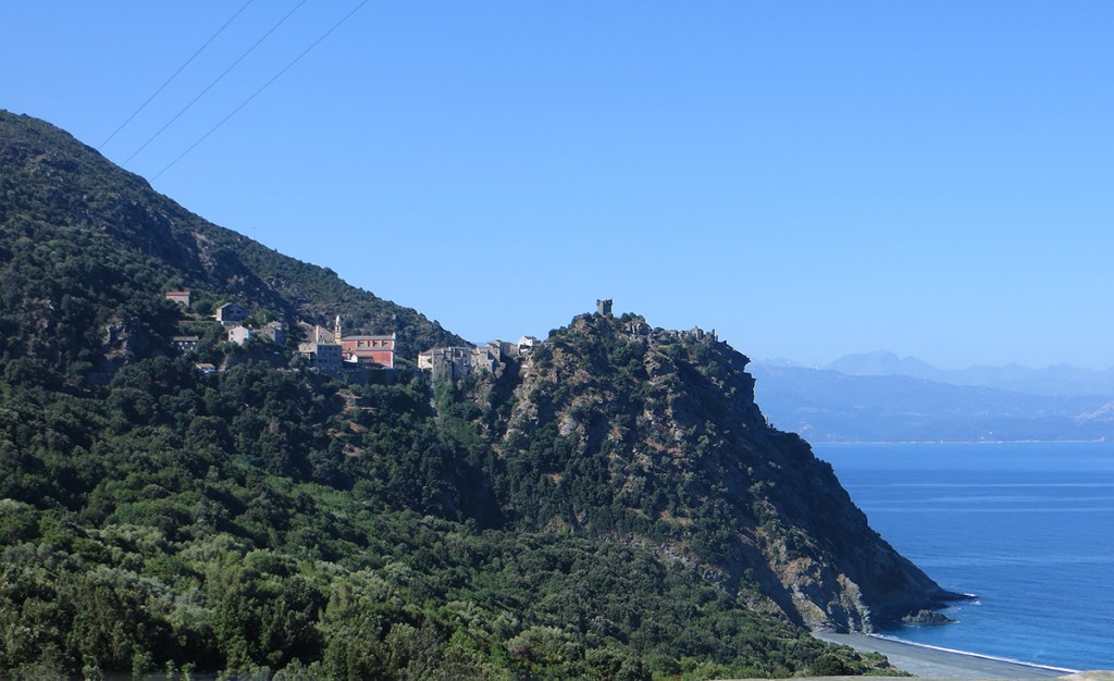 Another view of the village of Nonza on the island Corsica.