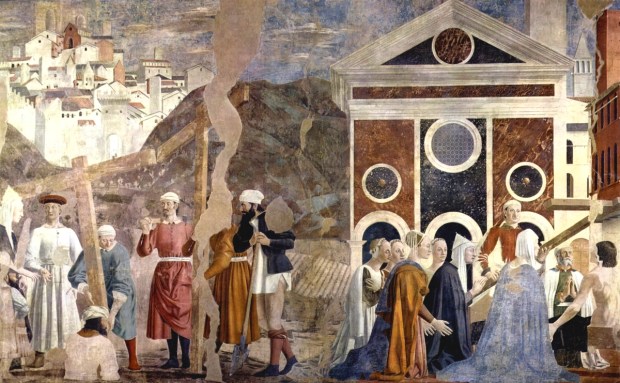 Fresco from the series "The History of the True Cross," Piero della Francesca