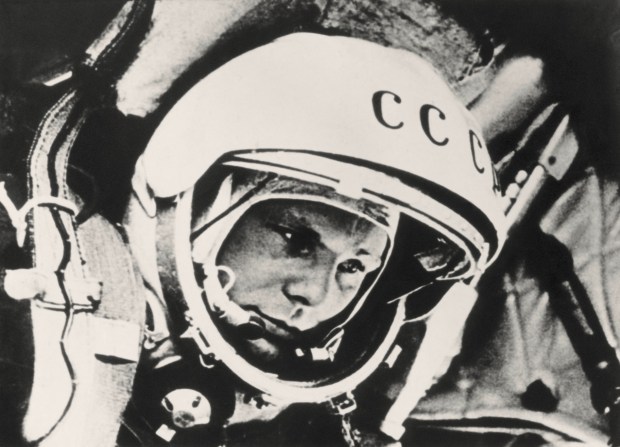 Soviet cosmonaut Yuri Gagarin, the first man to travel into space
